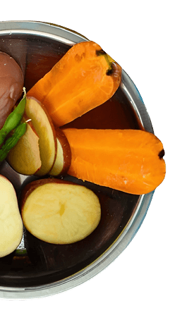 Plato de comida natural